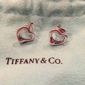 Tiffany & Co. heart shaped earring studs